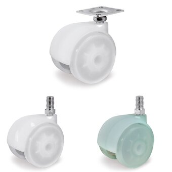 Roues pour chaises en polypropylène